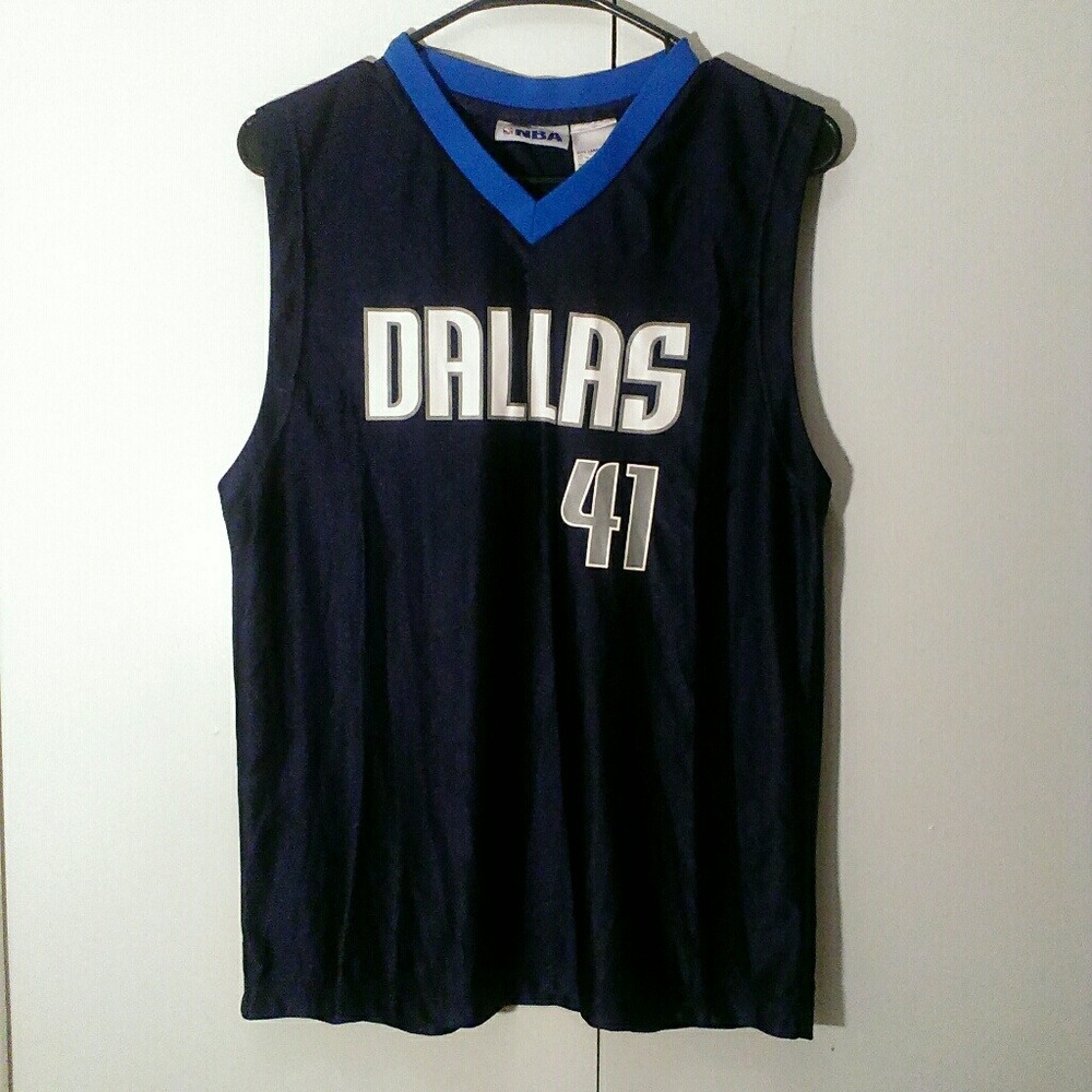 NBA Dallas Jersey Boys Large 14 - 16 Blue